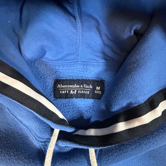 VTG Abercrombie & Fitch Soft Fleece Size M Blue - Picture 3 of 8
